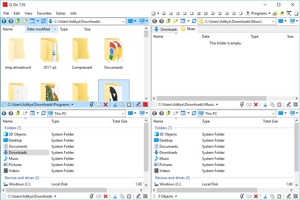astro file manager windows 10